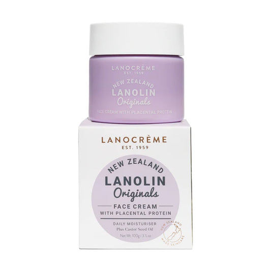 Lanocreme Gold Placenta ครีมบำรุงผิวหน้าผสมชาเขียวธรรมชาติ 100g