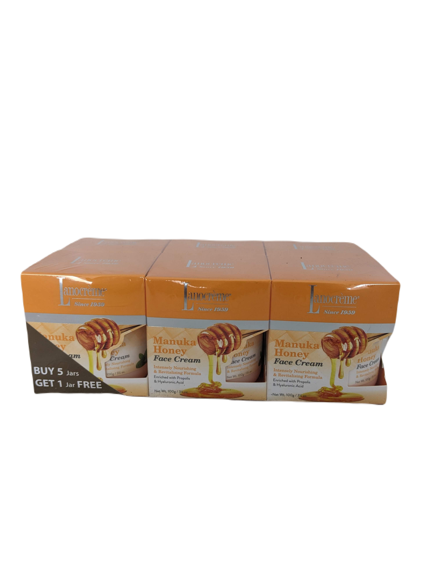 Lanocreme Manuka Honey Face Cream 100g x 6 (EXP 26/03/2024)