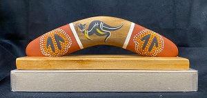 Boomerang Authentic Aboriginal Artwork 10 inches #3 - special $25.95