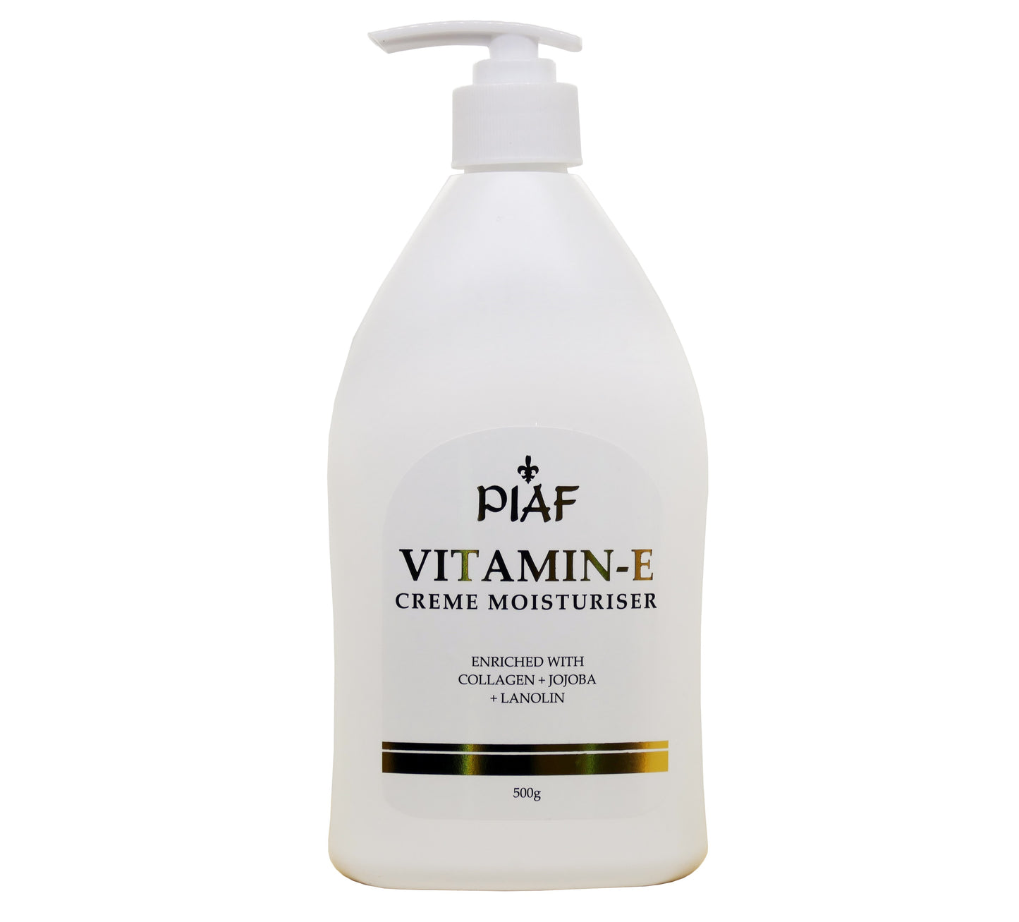 Piaf Vitamin E Creme Moisturiser 500g (with pump)