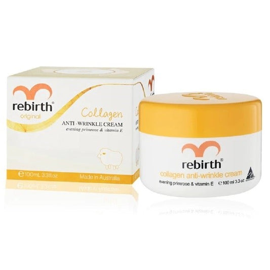 Kem chống nhăn Rebirth Collagen hoa anh thảo &amp; Vitamin E 100ml