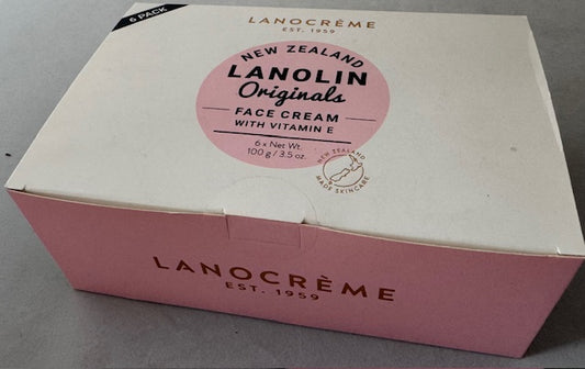 Lanocrème Lanolin Originals Face Cream With Vitamin E Pack of 6