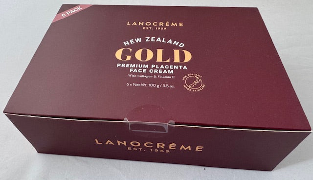 Lanocrème Gold Face Cream with Placental Protein Pack of 6
