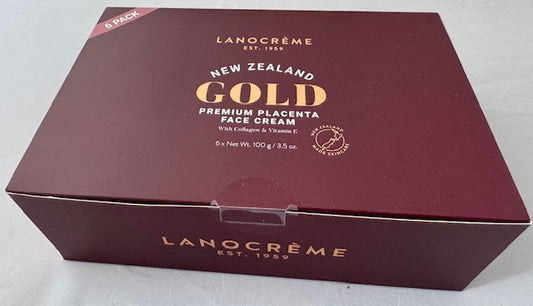 Lanocrème Gold Face Cream with Placental Protein Pack of 6