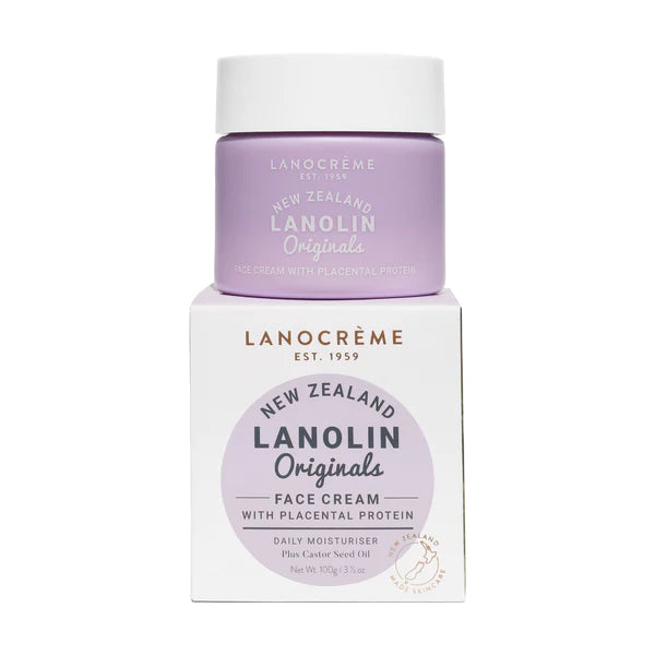 Lanocreme Gold Placenta Facial Cream with Natural Green Tea 100g
