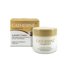 Catherine Lanolin Cream with Grape Seed Oil &amp; Vit E -100ml . แคทเธอรีน ลาโนลิน ครีม ผสมน้ำมันเมล็ดองุ่นและวิตอี
