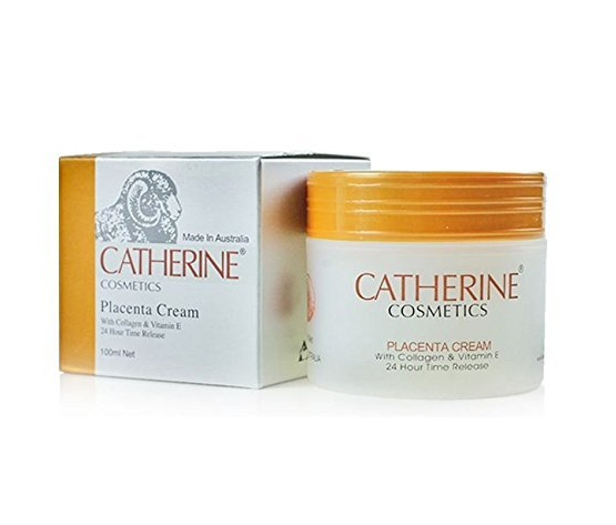 Catherine Placenta Cream With Collagen &amp; Vit E - 100ml . แคทเธอรีน ครีมรกแกะ ผสมคอลลาเจน &amp; วิตอี