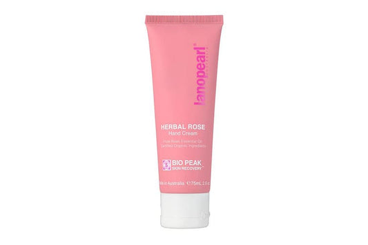Lanopearl Herbal Rose Hand cream.