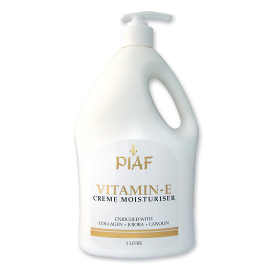 Piaf Vitamin-E Creme Moisturizer 1 ลิตร (พร้อมปั๊ม)